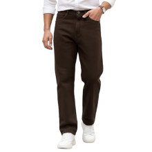 Urbano Fashion Herrers Mörkbruna Baggy Jeans Non-Stretchable (Jeanloose-03-Dbrown-34)