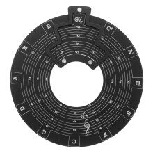 Music Theory Wheel for Guitar with Rotating Design, Instant Key Transposition Circle of Fifths Chart