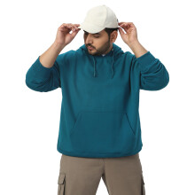 Urbano Plus Heren Oversized Hoodie Fog Teal Green Katoen (Plusswtsolhdovsp-01-Fogtel-2Xl)