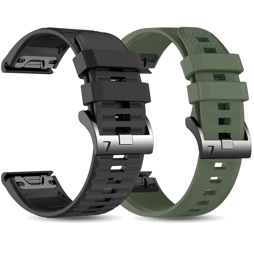 22Mm Watch Band Quickfit Strap For Garmin Fenix 8 7 6 5 And Tactix 8 Amoled, Secure Durable Design 9092120384826