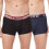 Zoiro Mænds Bløde Bomuldsblanding Solid Trend Trunk (Navy & Sort Pakke Med 2) 1