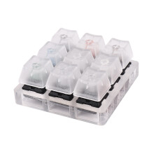 Acryl Tastatur Tester 9 Klare Plastik Tastkappen Sampler für Mx Switches