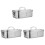 3Pièces Boîte Repas Acier Inoxydable Compacte Portable Usage 1