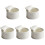 5Pièces Ramequins Céramique Utilisation Décor Bol Pudding 1