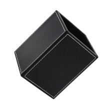 1St Zwart PU Leer Pennenhouder Bureausupplies Stijlvol En Praktisch