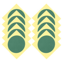 Huisgebruik PVC Drukmeter Indicatie Stickers Groen