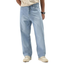 Urbano Fashion Ανδρικό Ice Blue Loose Baggy Fit Jeans Μη Ελαστικό (Jeanlssprslb-Iceblue-36)
