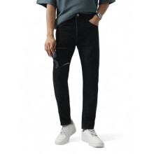 Urbano Fashion Ανδρικά Μαύρα Slim Fit Ξεβαμμένα Τζιν Παντελόνια (Jeanslmtwl-Black-36)