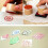 6 Assorted Wooden Rubber Stamp Round Handwriting Floral Flower 4