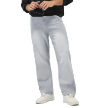 Urbano Fashion Ανδρικά Παπούτσια Ice Grey Loose Baggy Fit Jeans (Jeanlssprslb-Icegrey-28)