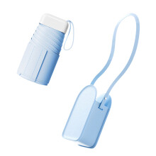 6 Fold Miniature Pocket Umbrella For Outdoor-Sky Blue