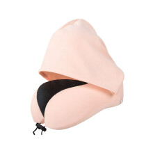 Gentle Cotton Travel Neck Rest Providing Complete-Pink
