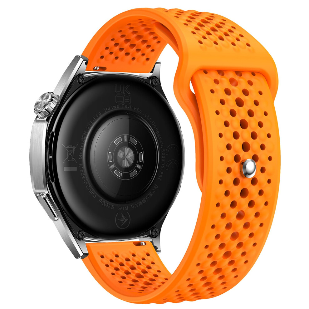 22Mm Silicone Watch Band For Huawei Watch Gt6 Pro, Breathable Waterproof Quickrelease Strap For Samsung Garmin Amazfit 9330225229971