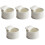 5Pièces Ramequins Céramique Utilisation Décor Bol Pudding 2