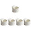 5Pièces Ramequins Céramique Utilisation Décor Bol Pudding 4