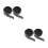 4Rolls DIY Iron-on Tape Black Polyester Hemming Tape Strong Adhesion 2