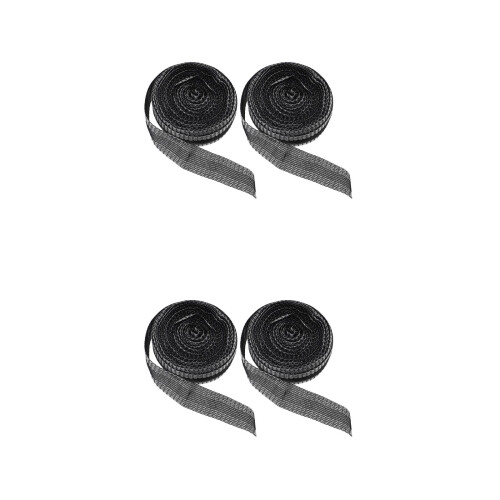 4Rolls DIY Iron-on Tape Black Polyester Hemming Tape Strong Adhesion 2