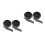 4Rolls DIY Iron-on Tape Black Polyester Hemming Tape Strong Adhesion 5