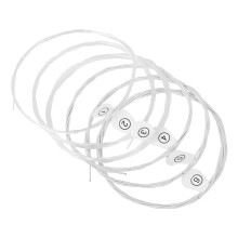 Silver Plated Copper 6pcs Acoustic Guitar Strings Set Standard Tension for Balanced Clear Tone