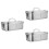 3Pièces Boîte Repas Acier Inoxydable Compacte Portable Usage 5