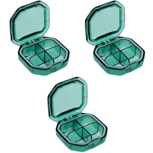3Pièces Boîte Médicaments Ps Compacte Usage Portable 1
