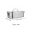 3Pièces Boîte Repas Acier Inoxydable Compacte Portable Usage 9