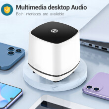 -Desktop-Lautsprecher USB-FäHiger und 3,5-Mm-Audioeingang Kabelgebundener Computer Audio für PC / Smartphone und Tablet-Computer