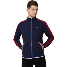 Peter England Heren Katoenmix Hoog Nek Sweatshirt (Pjstjrgf295396_Navy_M)