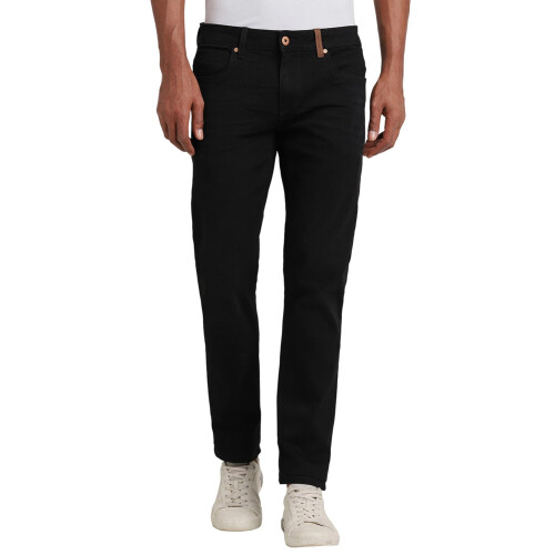 Ανδρικά Μαύρα Slim Tapered Τζιν με Σκοτεινή Πλύση