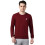 Ανδρικό Μπορντό Φούτερ με Γραφικά Crew Neck 1