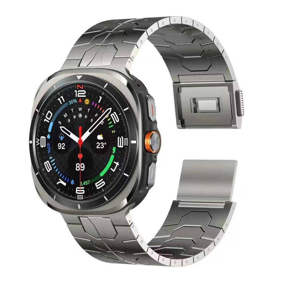 Titanium Magnetic Band For Galaxy Watch Ultra 47Mm, Duallock Clasp NoâGap Strap, Lightweight Durable 9073542905295