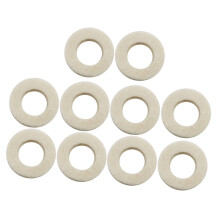 10pcs Trumpet Felt Pads and Valve Washers Set, Durable Cotton for Smooth Key Action and Noise Reduction
