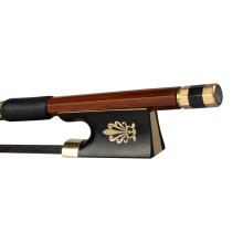 Brazilwood Violin Bow 4/4 Full Size for Adults, Quick Response Balanced Grip with Ebony Frog