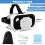 VR Headset with Controller for Smartphone, Immersive 360 Viewing, Adjustable Focus, White 4.7–6.5' 3