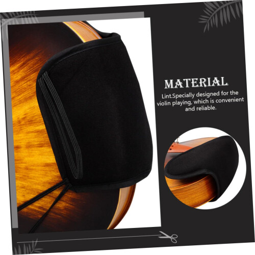 Adjustable Black Violin Shoulder Rest Ergonomic Comfort Support for Musicians Compact Size 1