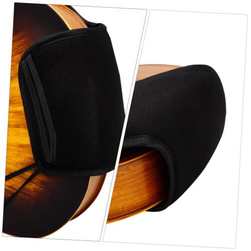 Adjustable Black Violin Shoulder Rest Ergonomic Comfort Support for Musicians Compact Size 2