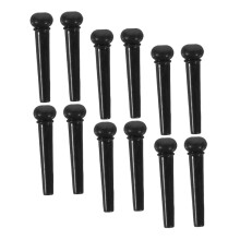 Acoustic Guitar Bridge Pins Set 12 Pack Lightweight Durable Replacement with Stable String Anchoring