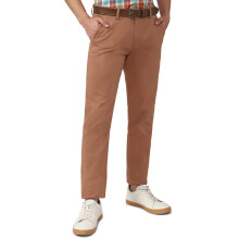 Heren Rode Effen Super Slim Fit Chino Casual Broeken