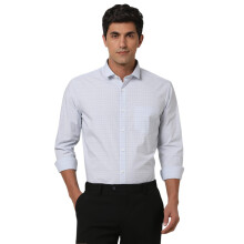 Peter England Ανδρικό Φανελάκι Σατέν Μπλε Slim Fit