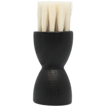 Horse Hair Shoe Polish Brush with Ergonomic Wooden Handle for Clean Controlled Application