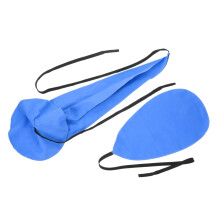2 Pcs Saxophone Cleaning Swab and Cloth for Alto and Tenor, Fast Moisture Removal, Soft Blue Fabric