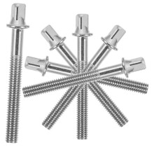 6pcs Drum Tension Rods Screws Set Durable Metal Hardware for Snare and Tom Drums Stable Tuning