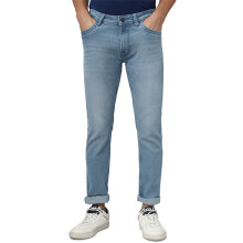 Peter England Ανδρικά Slim Fit Στενά Jeans Mid Rise Μεσαίο Μπλε