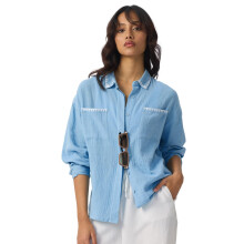 The Souled Store Textured Shirt: Flamingo Pink Long Sleeves Collared Neck Button Front Polyester Shirts
