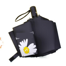 Automatic Folding Umbrella with UV Protection, Windproof ThreeFold Travel Compact Umbrella Green