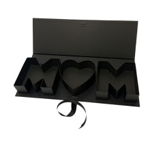 Stable Quality Floral Letter Boxes Creative Gift Flower-Black