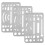 3Pcs Stainless Steel Erasing Shield Drawing Drafting Tool for Crafts 1
