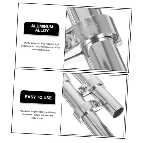 Tom Drum Bracket with Durable Metal Construction for Drum Kit, Secure Mounting Hardware, Easy Installation 2
