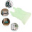 Light Green Plastic Nativity Scene Jesus Statue Tabletop Decor 4