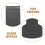 Large Plastic Pedal Device Dark Grey Garbage Bin Pedal for Garden 4